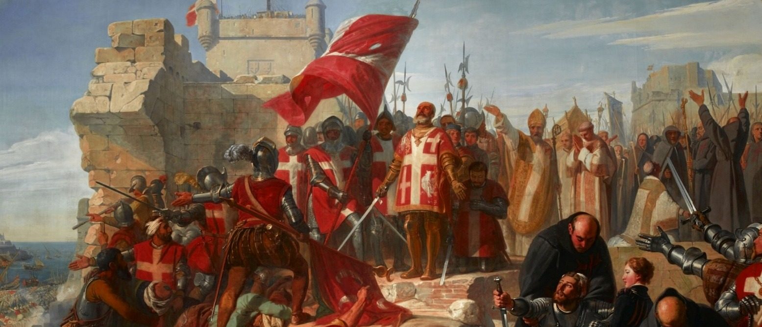 The Lifting of the Siege of Malta by Charles-Philippe Lariviere, 1843