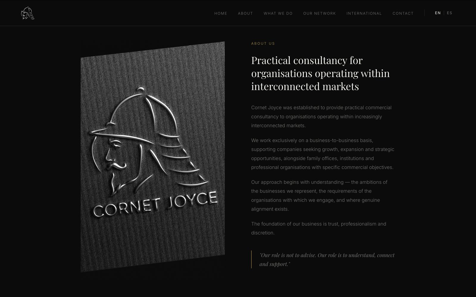 Cornet Joyce website